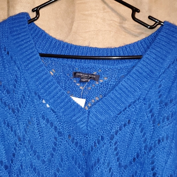 COPY - NWT American Eagle Blue Knit Jegging Fit  Sweater - Picture 2 of 8